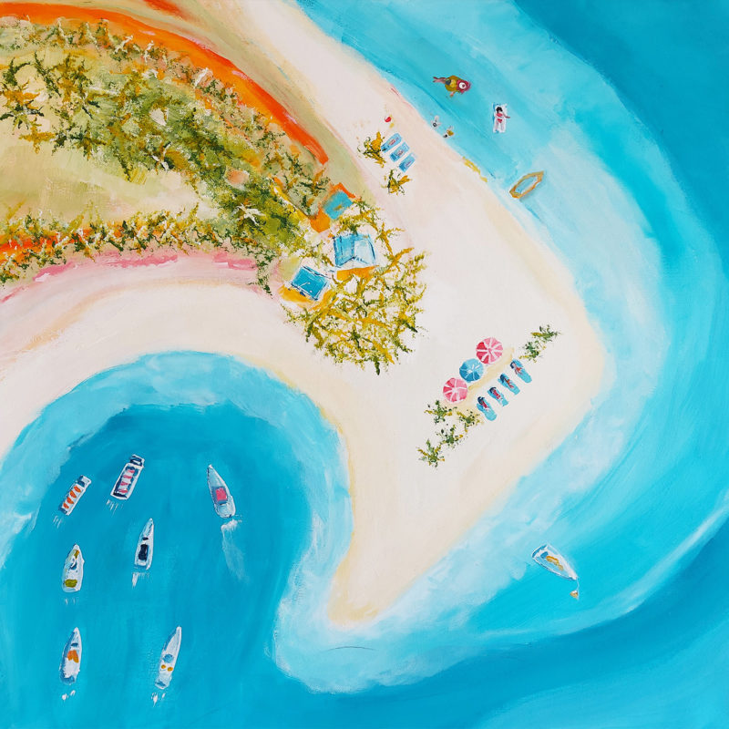 Krystel Jacob peinture contemporaine rêve de Bahamas